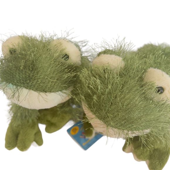 Ganz Webkinz Lil’ Kinz‎ Frog 9” Plush Stuffed Animal  Toy Set Of Twins (2) READ - Picture 2 of 13